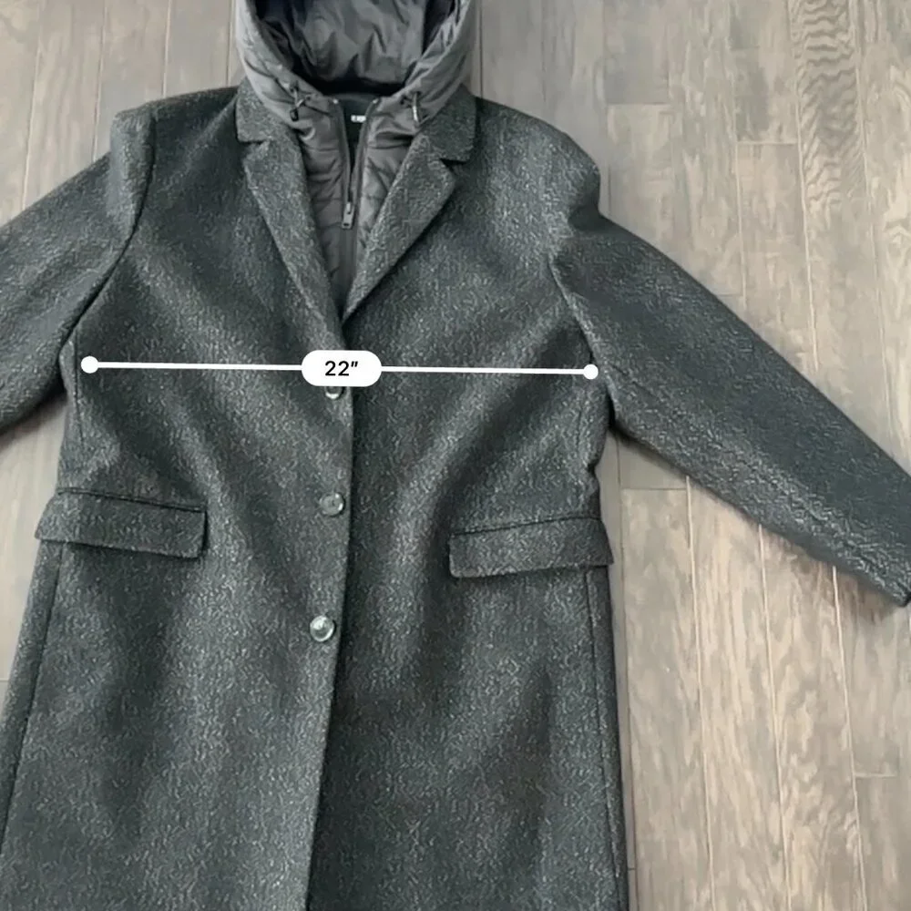 Black & Grey Express XL Men's Jacket with zip-in hooded bib - Picture 7 of 13